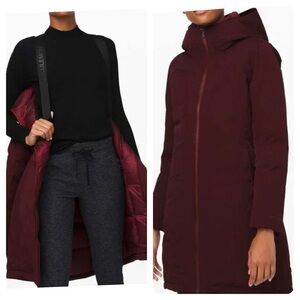 Lululemon Snow Warrior Parka in Garnet (Size 6)